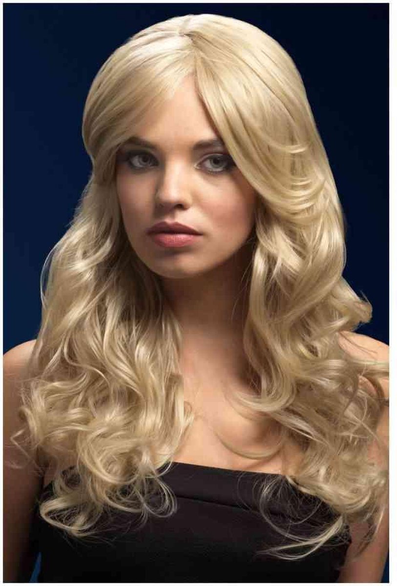 Fever - Nicole Dark Blonde Pruik - Wit