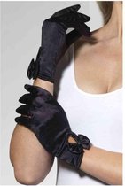 Zwarte Handschoenen Met Strik