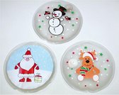 Set van 2 Handwarmers Kerst - Herbruikbare Gel Handenwarmer - Warmte Pads - Hot Pack Herbruikbaar - Kerstman - Sneeuwpop - Rendier