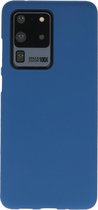 Hoesje Geschikt voor de Samsung Galaxy S20 Ultra - Backcover Color Telefoonhoesje - Navy