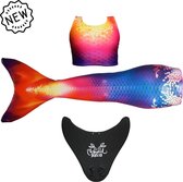 Mermaid Sisters Zeemeermin staart Sunny Sunset met monovin - 6