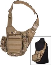 Mil-Tec Sling Bag Multi Camo coyote multifunctioneel outdoor en survival bag