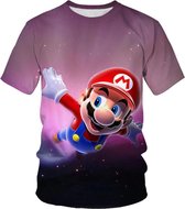 Mario t-shirt - Mario vliegen - 128 - kinderen - kleding - mode - Mario - korte mouw
