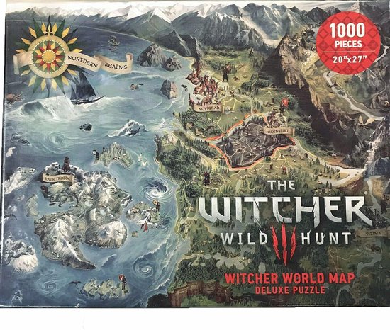 The Witcher 3: Wild Hunt - Witcher World Map - puzzle | bol.com