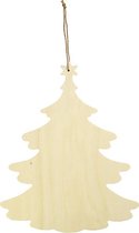 Deurhanger kerstboom set van 10 stuks