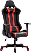 MILO GAMING Indy M6 Gaming Stoel - Verstelbare Gamestoel - Gaming Chair - Zwart met Rood