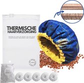 Hair Care Cult ® - Thermische Haarverzorgingskap - Heat Cap - Hot Head -  Hair Steamer -  Deep Conditioning - Herstelt Droog en Beschadigd Haar - Inc. Plastic Douchemuts - Draadloo