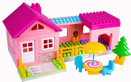 Dede - Huis bouwblokken Speelgoed -36 stuks - 18+ maanden- BPA Vrij |  bol.com
