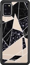 Samsung A31 hoesje - Abstract painted | Samsung Galaxy A31 case | Hardcase backcover zwart