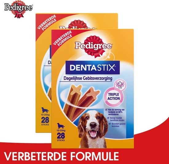 Pedigree kauwstaaf: De 7 beste van 2024 {Pedigree kauwstaaf korting!} 14 Pedigree Dentastix Dagelijkse Gebitsverzorging – 2 x 28 Sticks