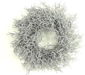 Cf Label Kerstkrans Ro Forest 40 X 12 Cm Zijde Zilver