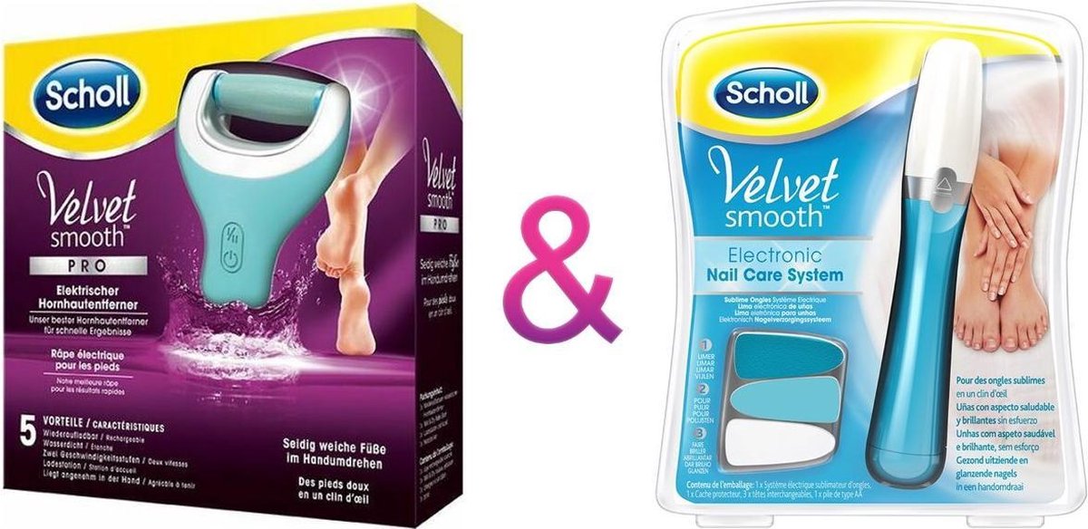 Strikt actrice Verlaten Scholl Velvet Smooth Voetvijl Wet & Dry Oplaadbaar + Scholl Velvet Smooth  Elektrisch... | bol.com