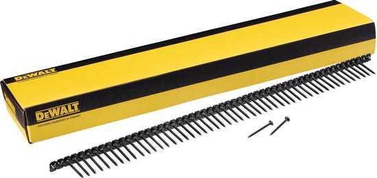 DEWALT Lot 800 Vis à Bois Tête Fraisée Filetage Gros PH2 – 3.5 X 55 Mm, Acier Noir, Idéal Plaques De Plâtre Et Bois