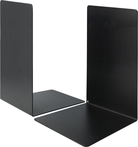 Intrekking Relatief vijand Boekensteun Westcott zwart metaal 2 stuks 130x240x140mm | bol.com