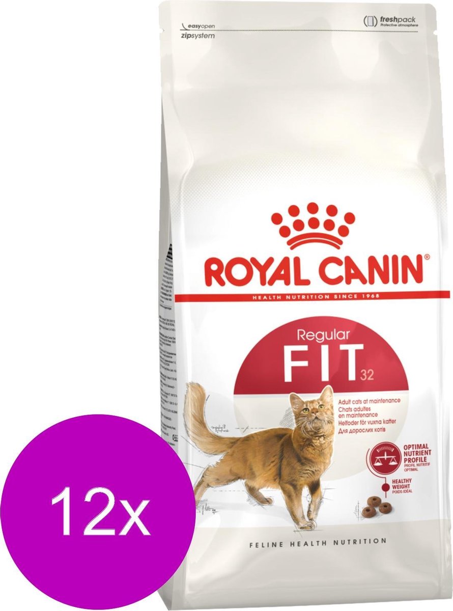 Royal Canin Royal Canin Fit 32 - Kattenvoer - 12 x 400 g