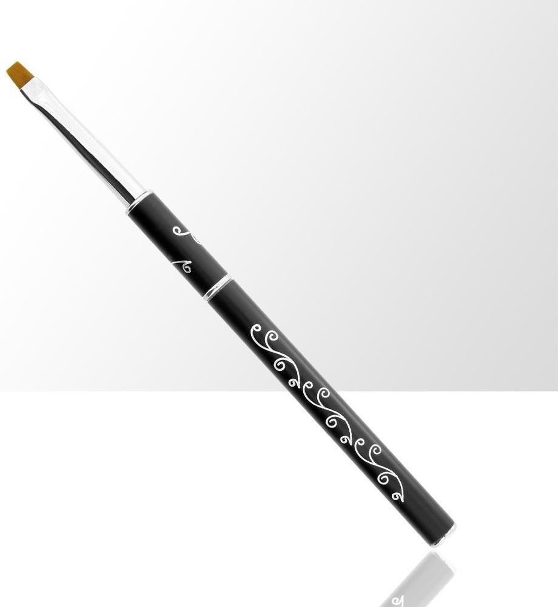 Goedkoopste Gel-Penseel Zwart 4- Nail Brush - Gel penseel -Nagel Penselen - Nagel Gel - Nagel Kwasten