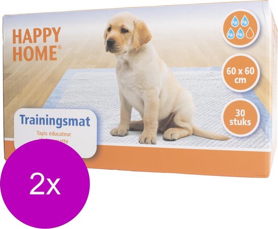 Happy Home Trainingsmat - Zindelijkstraining - 2 x 30 stuks - 60X60 cm