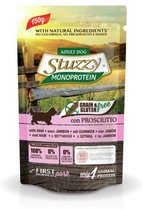 Stuzzy - Monoprotéine - Jambon - Chien - Alimentation humide - Aliment complet - 12 x 150 gr