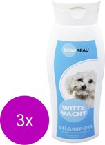 Beaubeau Shampoo Voor Witte Honden - Hondenvachtverzorging - 3 x 500 ml