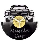 Vinyl Klok Muscle Car - Lp Wandklok Auto – 28,5 CM