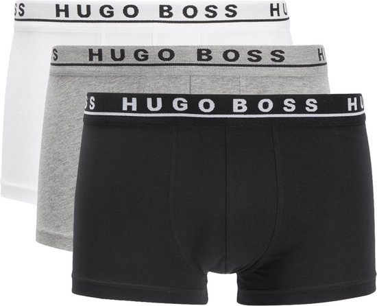 Hugo Boss - Hommes - Lot de 3 Boxers Trunk - Blanc - XXL