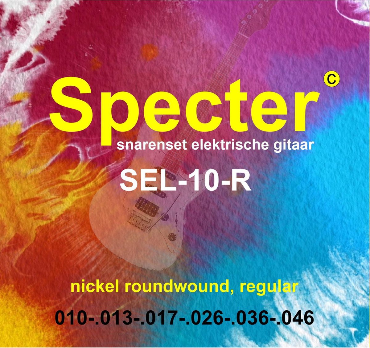 Specter Strings premium professionele snaren voor de Elektrische Gitaar | Elektrische gitaar snarenset | Stalen snaren