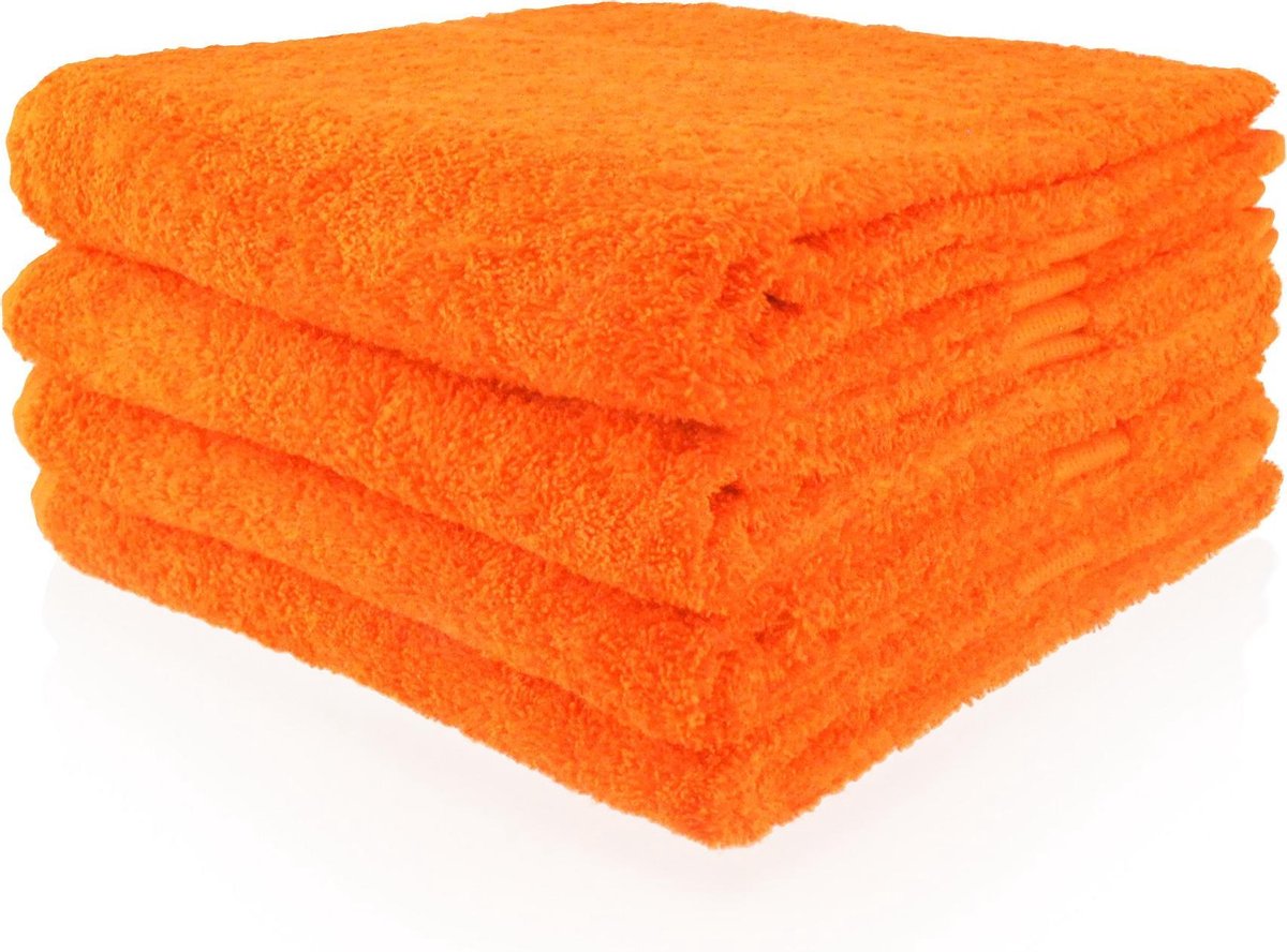 Handdoek oranje 50x100cm
