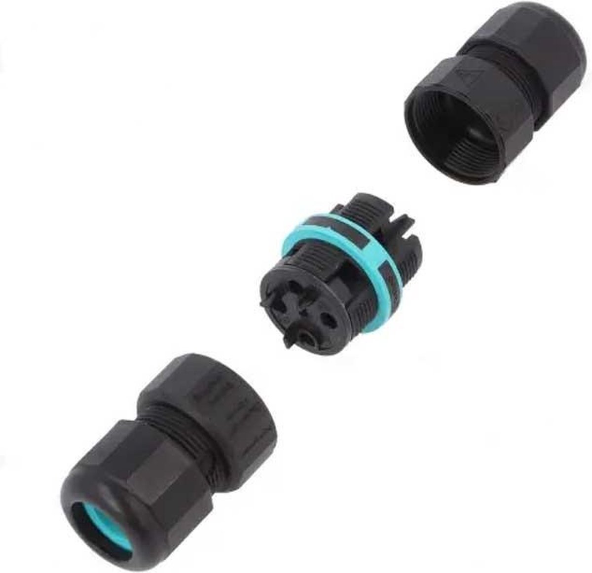 3 aderige kabelverbinder - schroefconnector - waterdicht IP68 - Premium