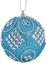 Kerst | Kerstboom decoratie | Kerstbal | Hanger | Strass stenen | Glitter |  Blauw