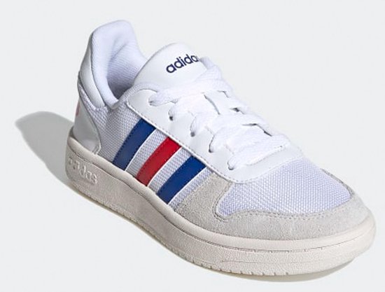 Adidas Hoops 2.0 Sneakers Wit/Blauw Kinderen | bol.com