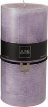 J-Line Cilinderkaars Stompkaars Lavendel Xxl Cm-140U Set van 6 Stuks