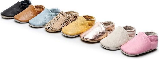 Chaussons souples en cuir argenté pour bébé fille 6 mois