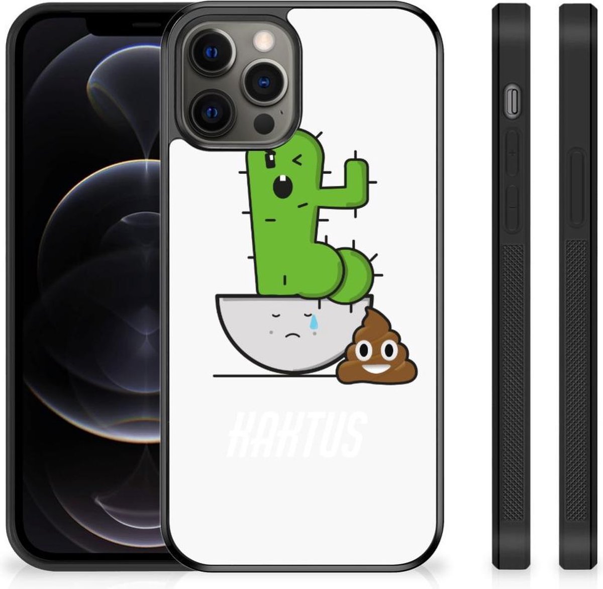 iPhone 12 Pro Max Bumper Hoesje Cactus Poo