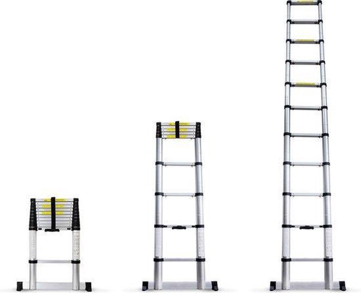 Ultratoolz Telescopische Ladder 3.2 Meter - Met stabilisatiebalk - Aluminium