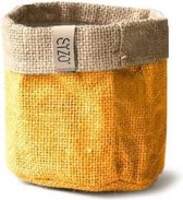 Sizo bag jute geel Ø 13 cm