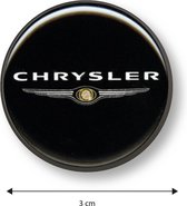 Koelkastmagneet - Magneet - Chrysler - Zwart - Auto - Ideaal voor koelkast of andere metalen oppervlakken