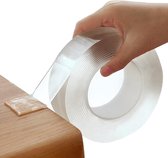 Nano Tape - Dubbelzijdig - Magic Tape - Gekko Tape - met Premium Grip Tape - Afwasbaar  - 3 meter - Transparant - EaglePatent®