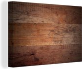 Canvas Schilderij Houten planken als achtergrond - 60x40 cm - Wanddecoratie