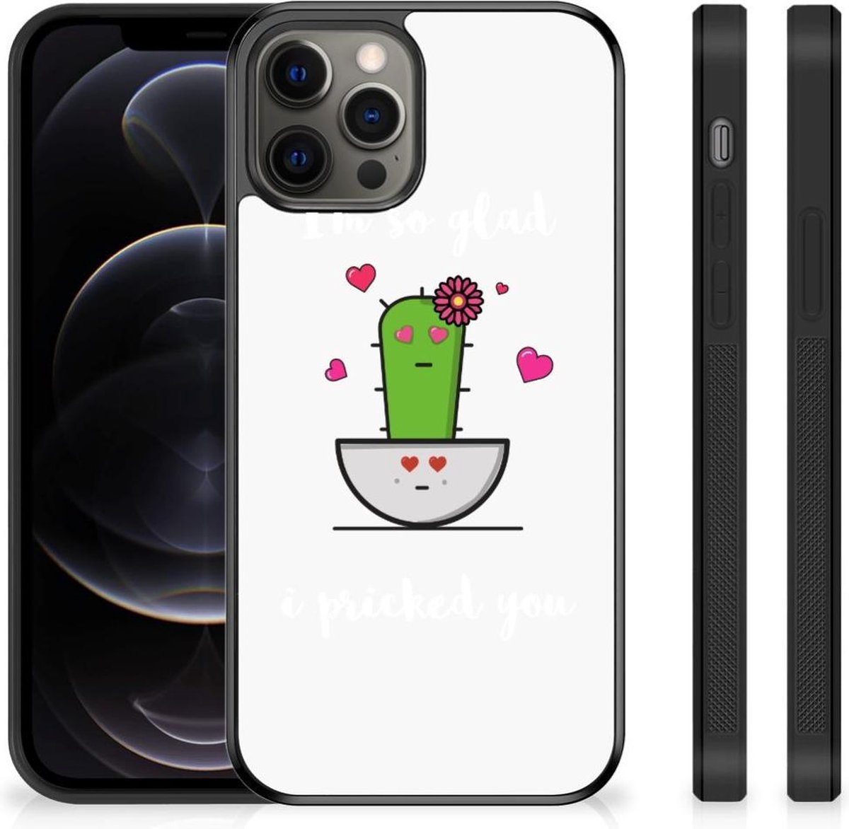 iPhone 12 Pro Max Bumper Hoesje Cactus Glad