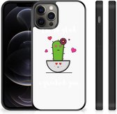 Hoesje maken Geschikt voor iPhone 12 Pro Max Smartphone Hoesje met Zwarte rand Cactus Glad