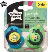 Tommee Tippee Fun Style Fopspeen 0-6m - 2 Stuks