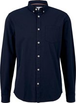 Tom Tailor Lange mouw Overhemd - 1021880 Marine (Maat: XL)