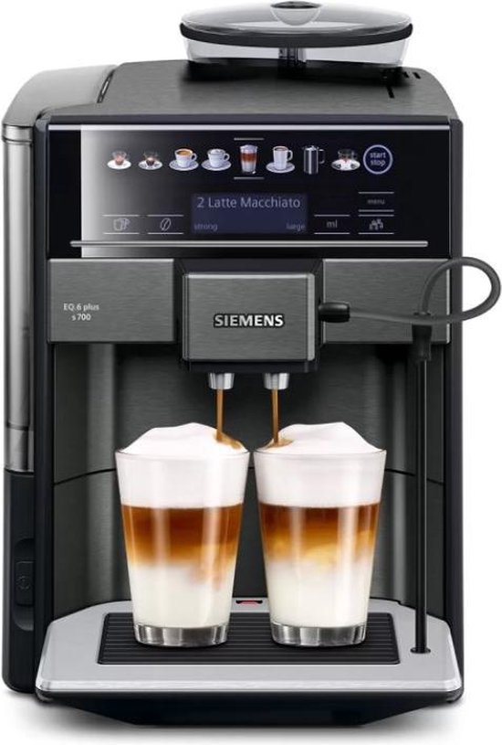 Siemens EQ6 Plus s700 TE657319RW - Volautomatische espressomachine - Zwart