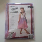 Eenhoorn verkleedsetje, carnavalskleding meisjes, maat 92 jurkje roze