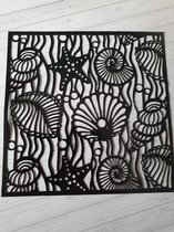 Zee schelpen stencil, kaarten maken, scrapbooking
