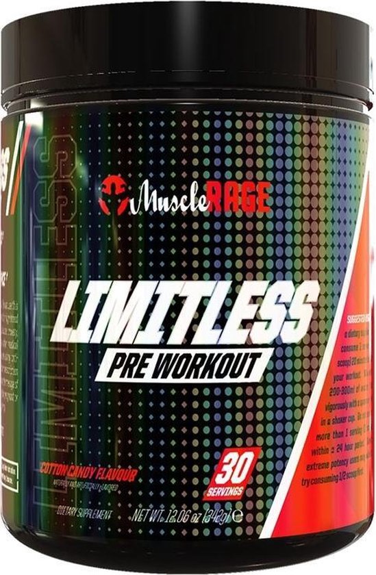 limitless muscle rage pre workout