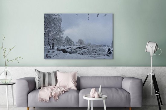 Impression sur Toile Montagnes Paysage Nature Moderne 60x40 cm XXL