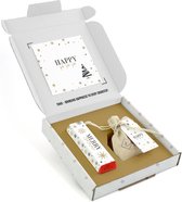 THNX 3-in-1 combinatie cadeau THNX - Kerstpakket - Chocoladereep & zakje kerstboomzaadjes - Christmas Sparkle - Cadeau collega - Cadeau vriend/vriendin