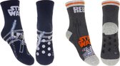 Star Wars - Anti Slip badstof sokken 2 pack Unisex Maat 27-30