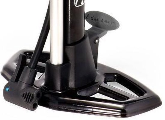 XLC beta vloer fietspomp - PU-S02 - Aluminium - Zwart — afbeelding 4